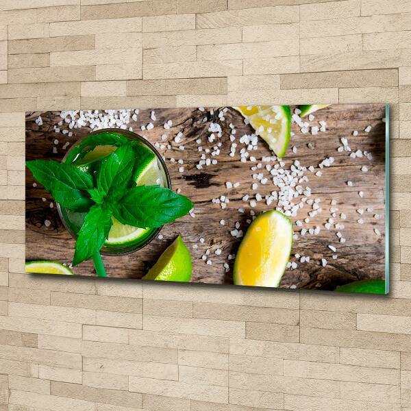 Printed glass wall art Mojito