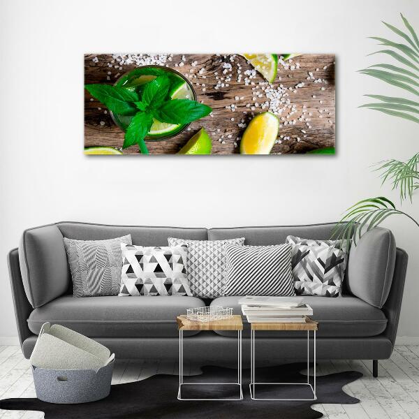 Printed glass wall art Mojito