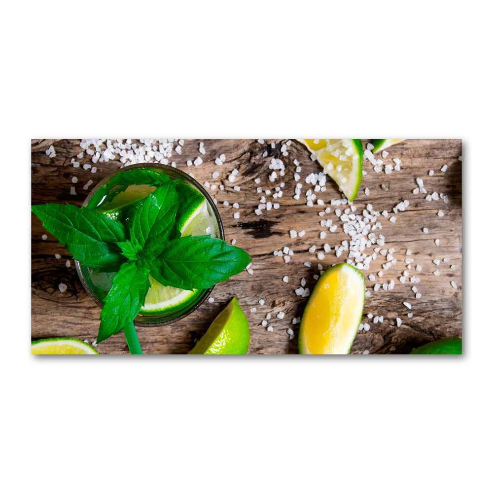 Printed glass wall art Mojito