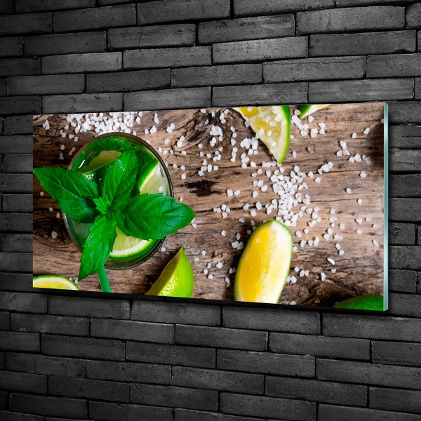 Printed glass wall art Mojito