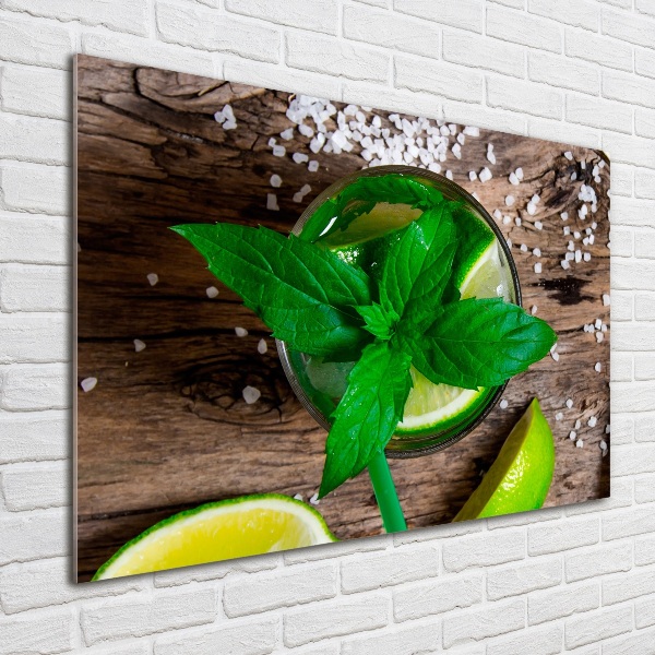 Printed glass wall art Mojito