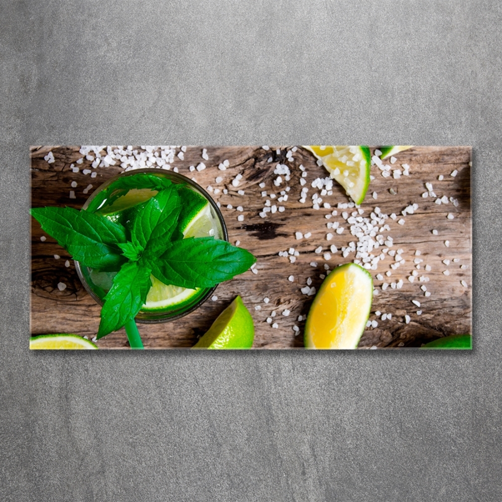 Printed glass wall art Mojito