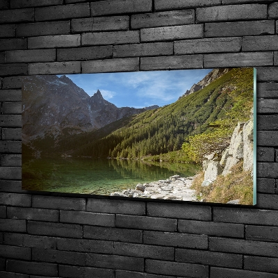 Glass art print Morskie oko tatry