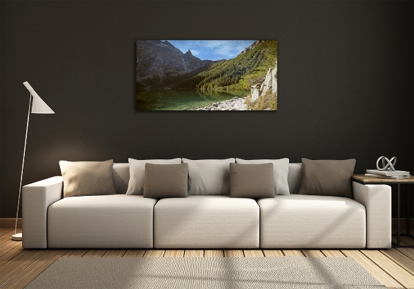 Glass art print Morskie oko tatry