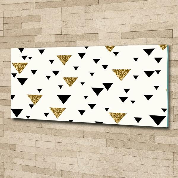 Glass art print Triangles