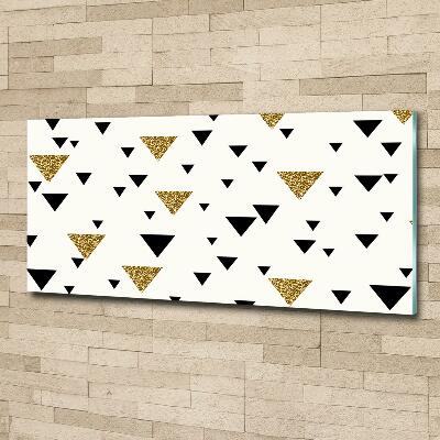 Glass art print Triangles