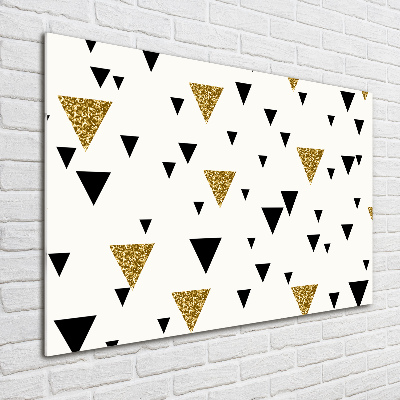 Glass art print Triangles