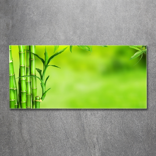 Glass wall art large Bamboo