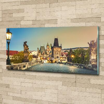 Glass picture print Praga czech republic bridge