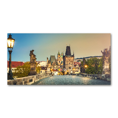 Glass picture print Praga czech republic bridge