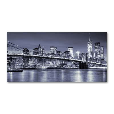 Glass wall art large Manhattan new york