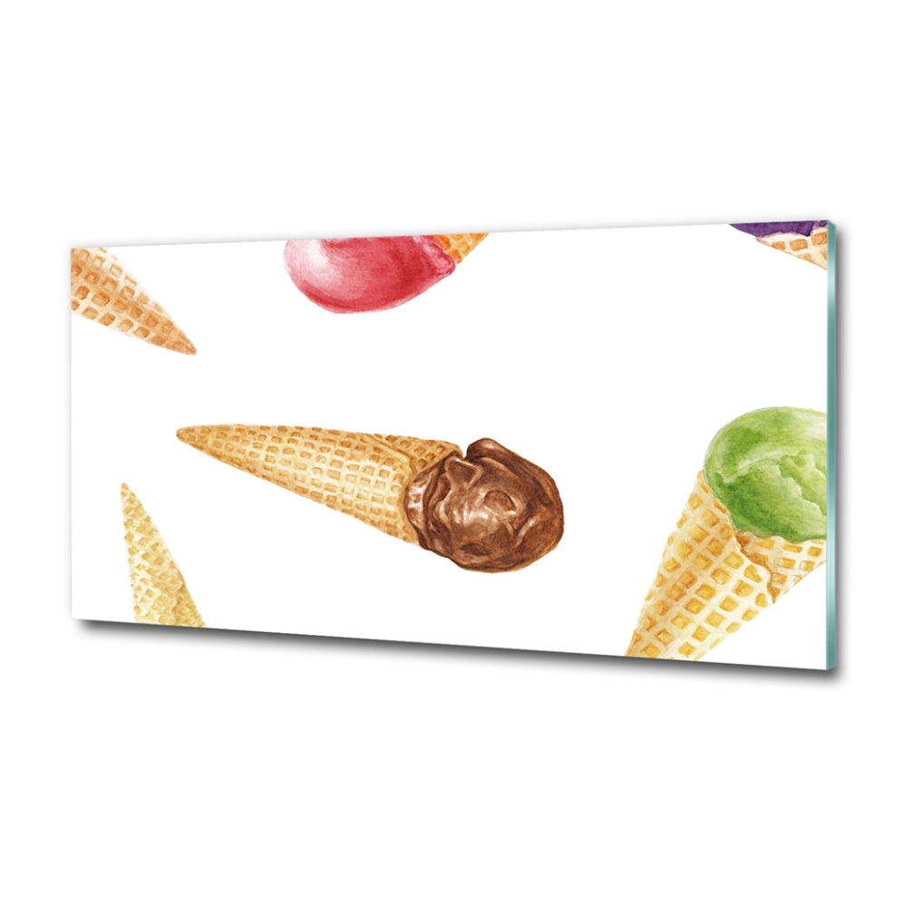 Glass art print Ice-cream