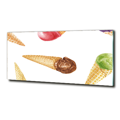 Glass art print Ice-cream