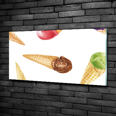 Glass art print Ice-cream