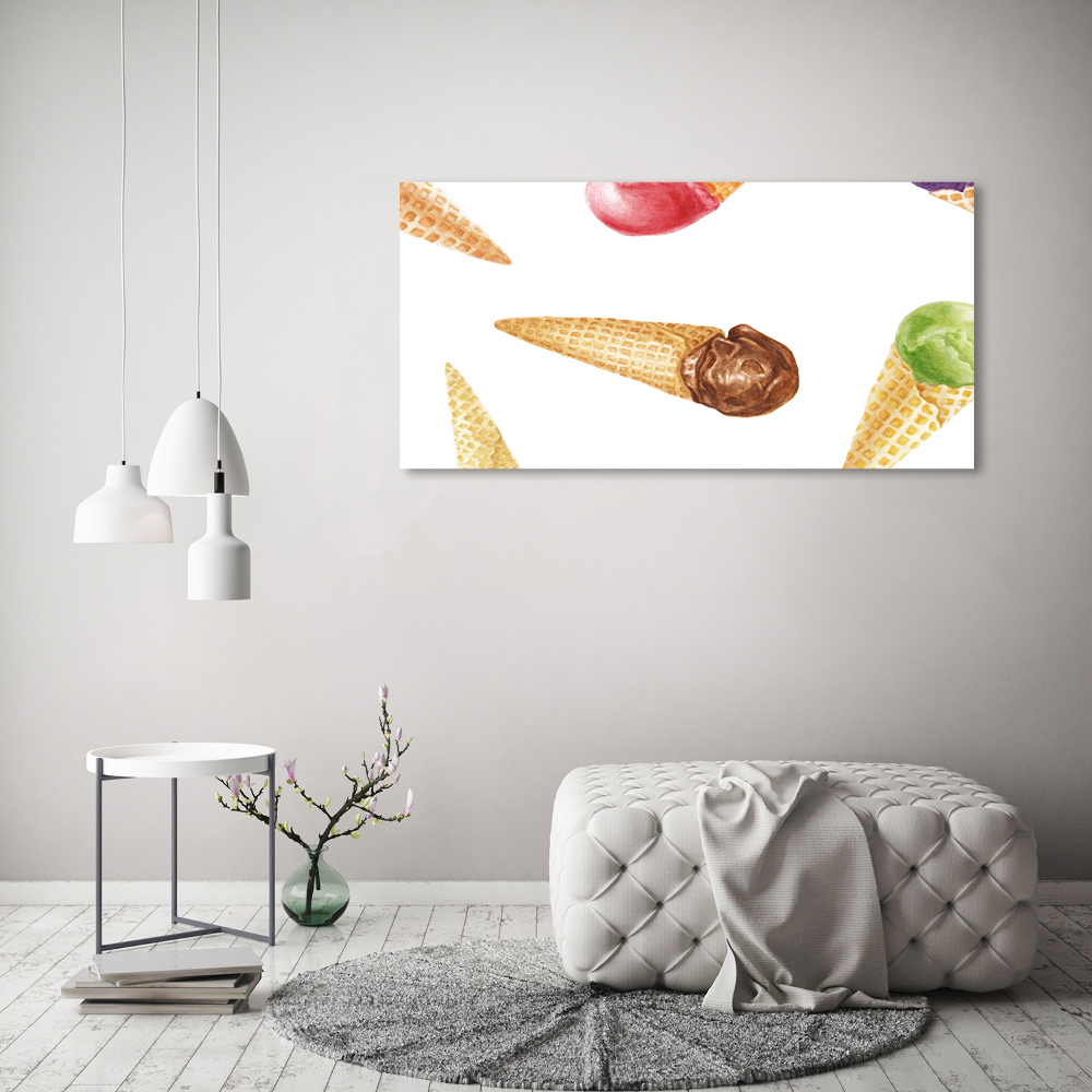 Glass art print Ice-cream