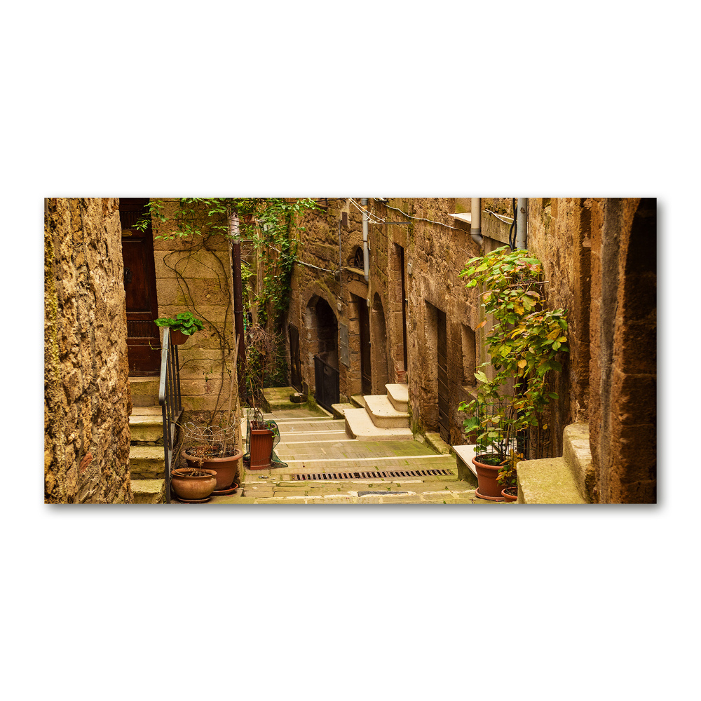 Glass picture print Italian streets