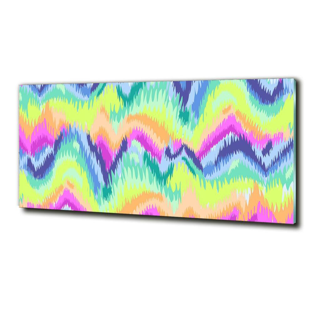 Glass art print Rainbow background