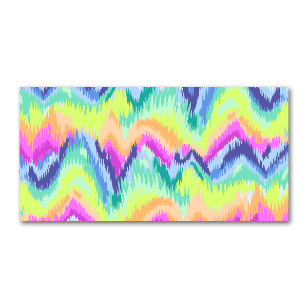 Glass art print Rainbow background