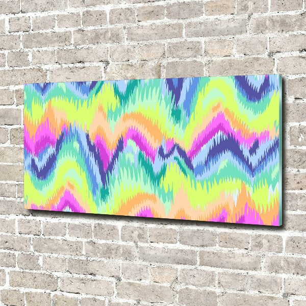 Glass art print Rainbow background