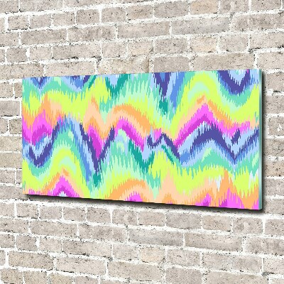 Glass art print Rainbow background