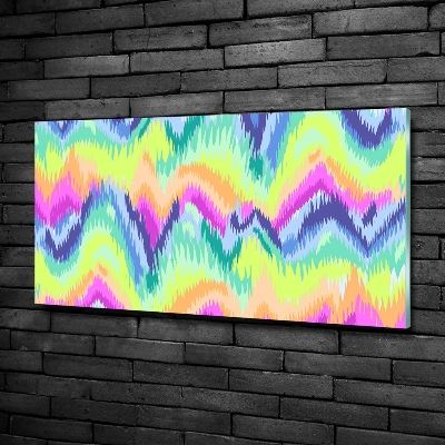 Glass art print Rainbow background