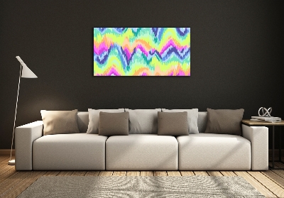 Glass art print Rainbow background