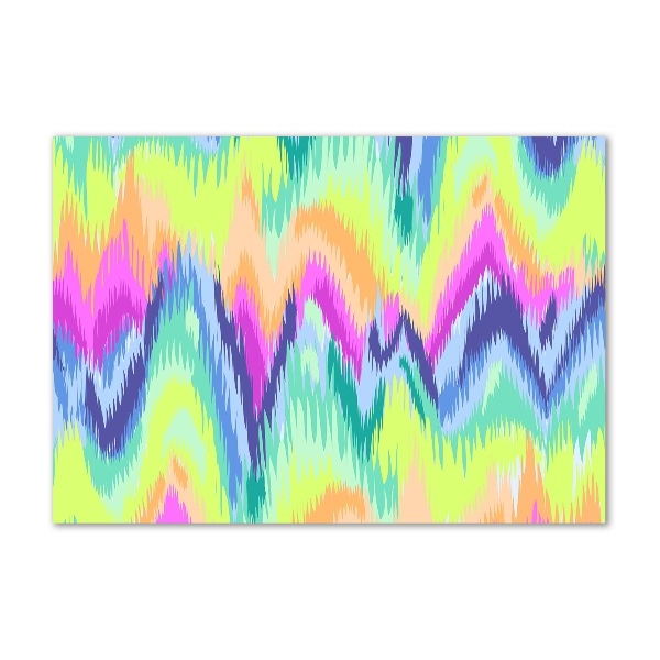 Glass art print Rainbow background