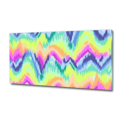 Glass art print Rainbow background