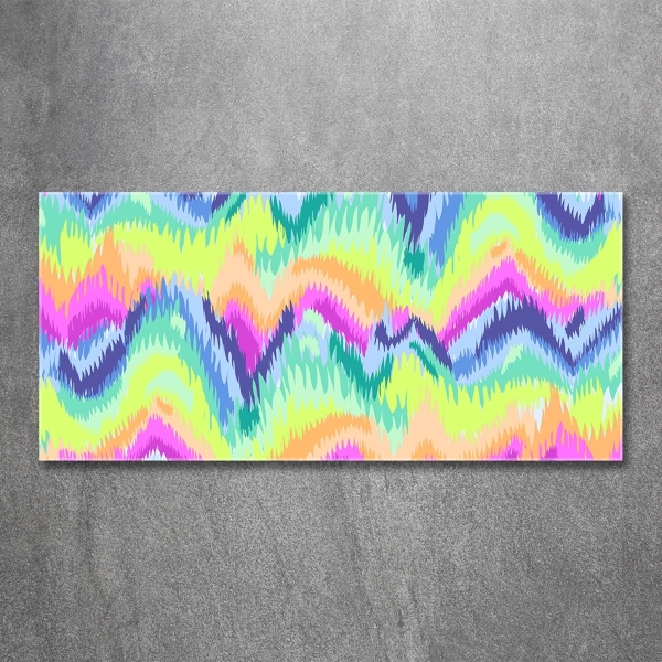 Glass art print Rainbow background