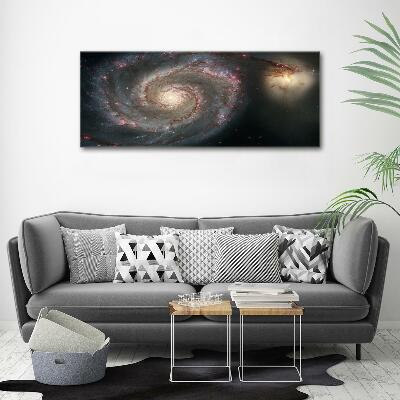 Glass wall art Nebula