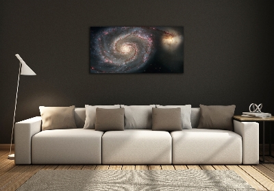 Glass wall art Nebula