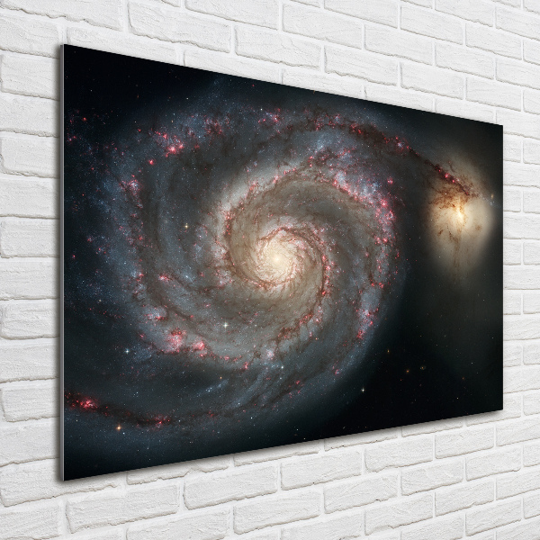 Glass wall art Nebula