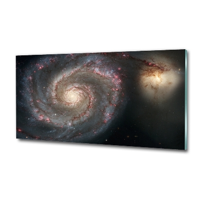 Glass wall art Nebula