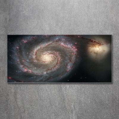 Glass wall art Nebula