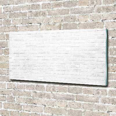 Glass art print Brick wall