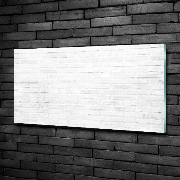 Glass art print Brick wall