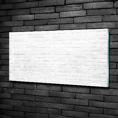 Glass art print Brick wall