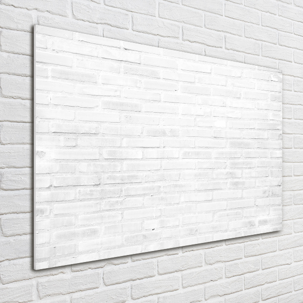 Glass art print Brick wall