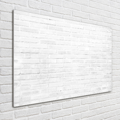 Glass art print Brick wall