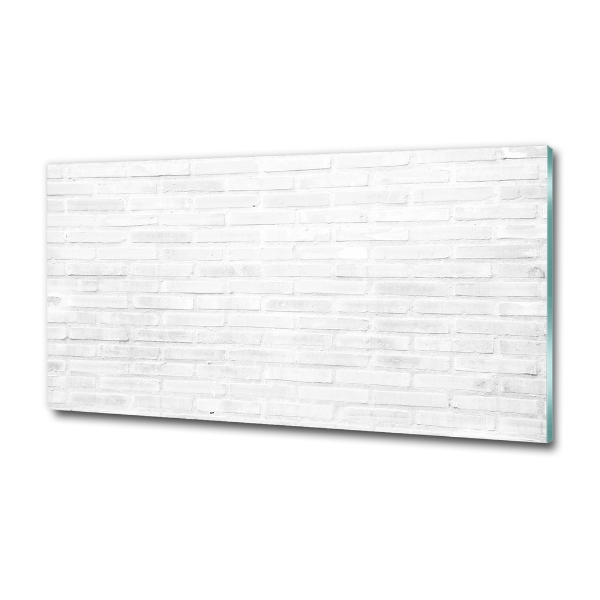 Glass art print Brick wall