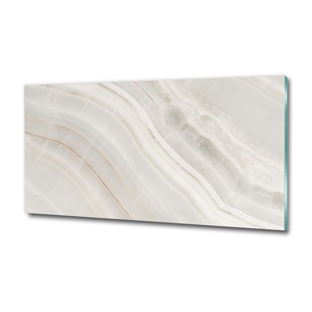 Glass picture wall art Marble texture