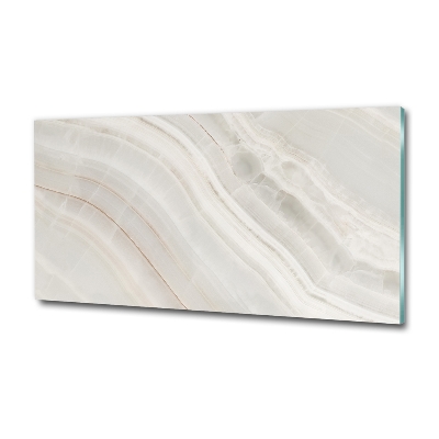 Glass picture wall art Marble texture