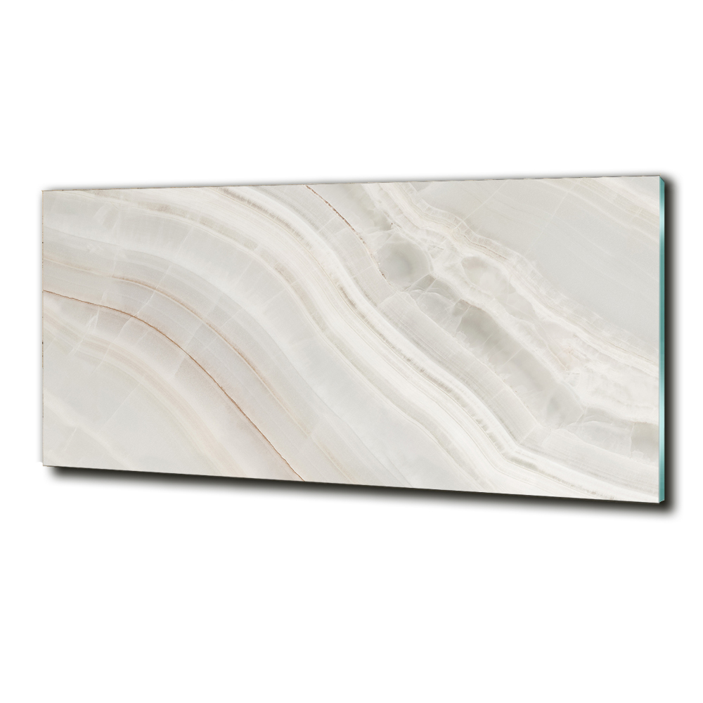 Glass picture wall art Marble texture