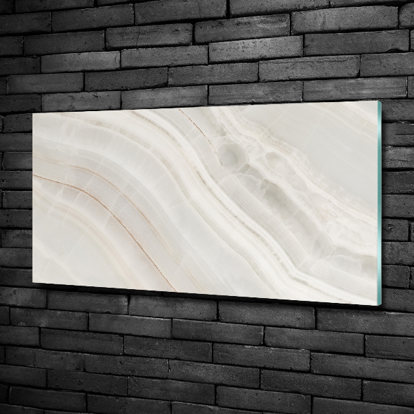 Glass picture wall art Marble texture