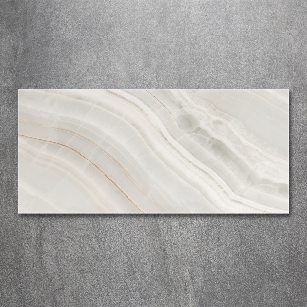 Glass picture wall art Marble texture