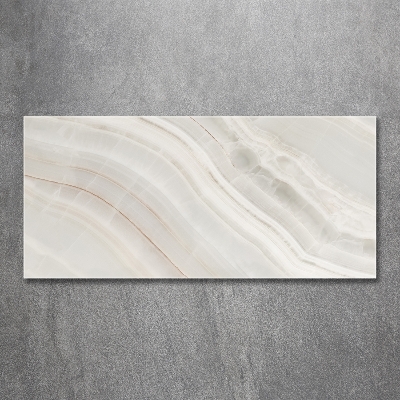 Glass picture wall art Marble texture