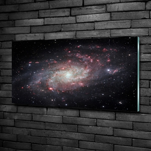 Glass wall art Nebula