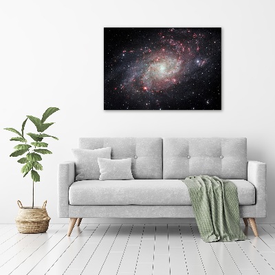 Glass wall art Nebula