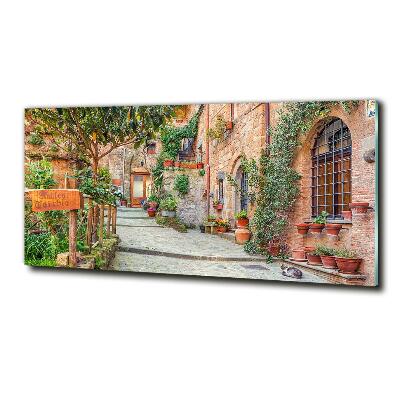 Glass picture print Italian streets