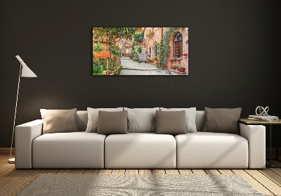 Glass picture print Italian streets